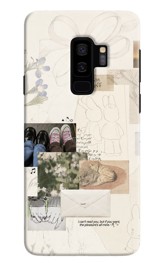 Soft Aesthetic Samsung S9 Plus Hard Case Back Cover by Casekaro