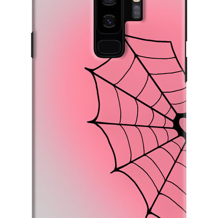 Pink Web Samsung S9 Plus Hard Case Back Cover by Casekaro