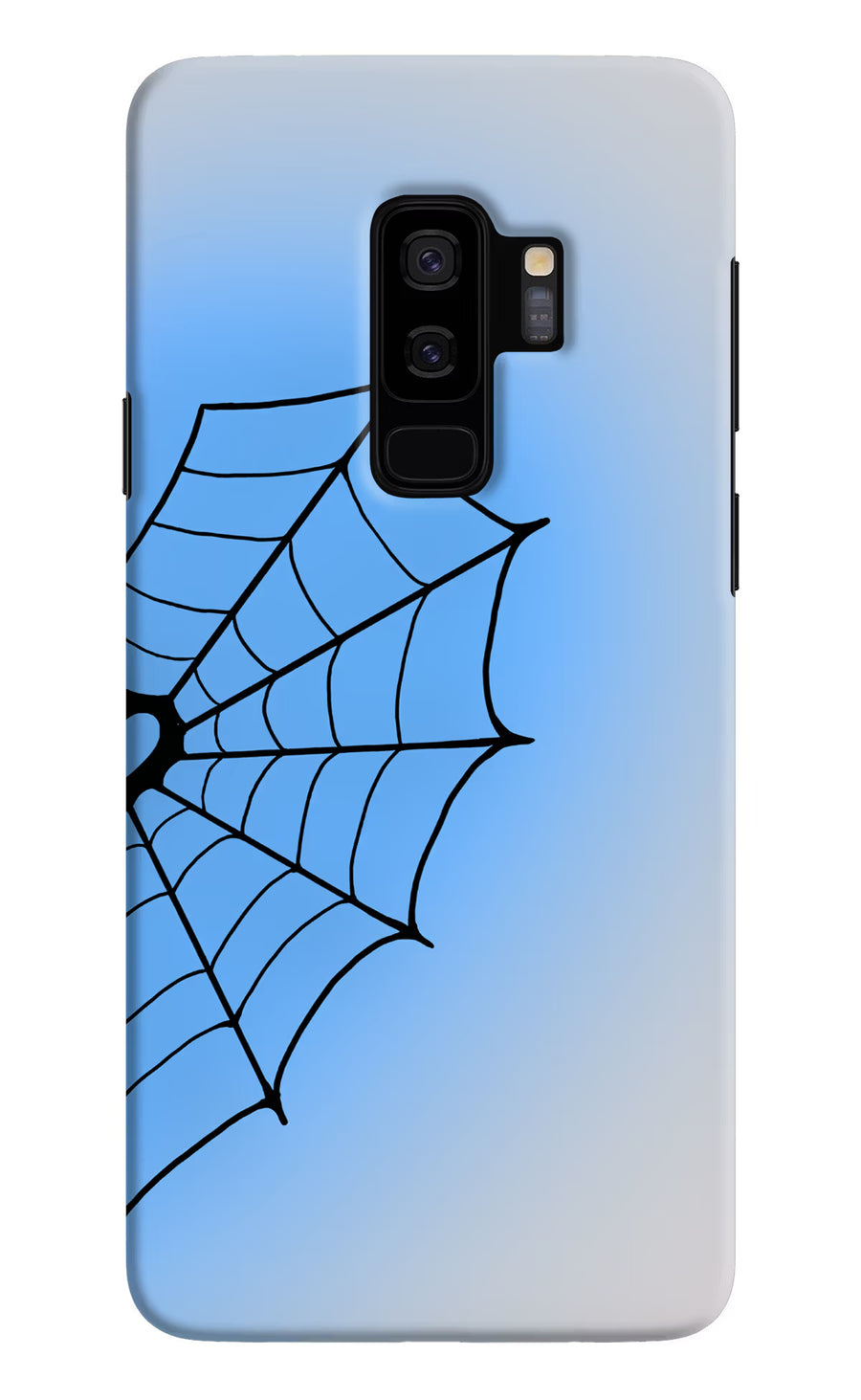Blue Web Samsung S9 Plus Back Cover, Hard case