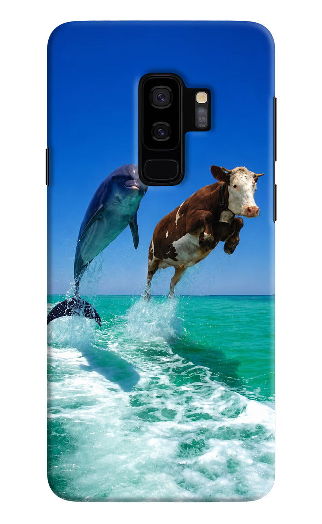 Dolphin vs Cow Samsung S9 Plus Hard Case Back Cover by Casekaro
