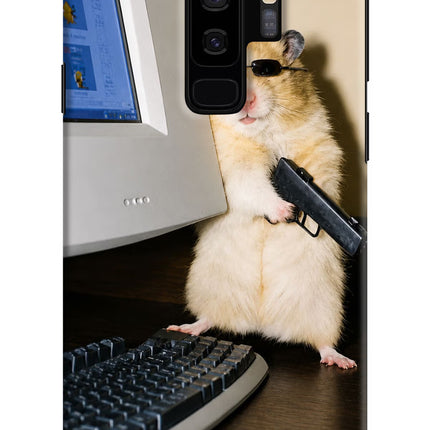 Hacker Hamster Samsung S9 Plus Hard Case Back Cover by Casekaro