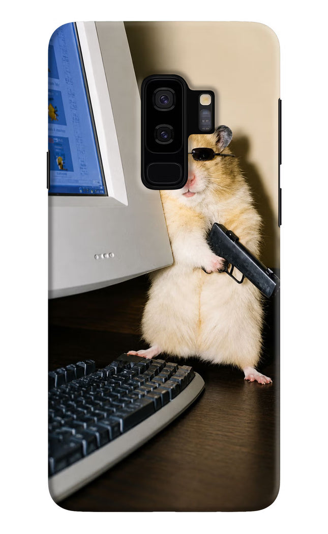 Hacker Hamster Samsung S9 Plus Hard Case Back Cover by Casekaro