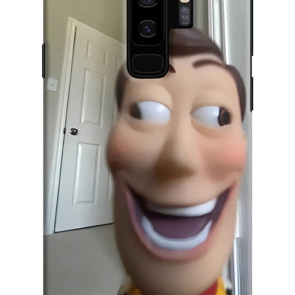 Side Eye Woody Samsung S9 Plus Hard Case Back Cover by Casekaro