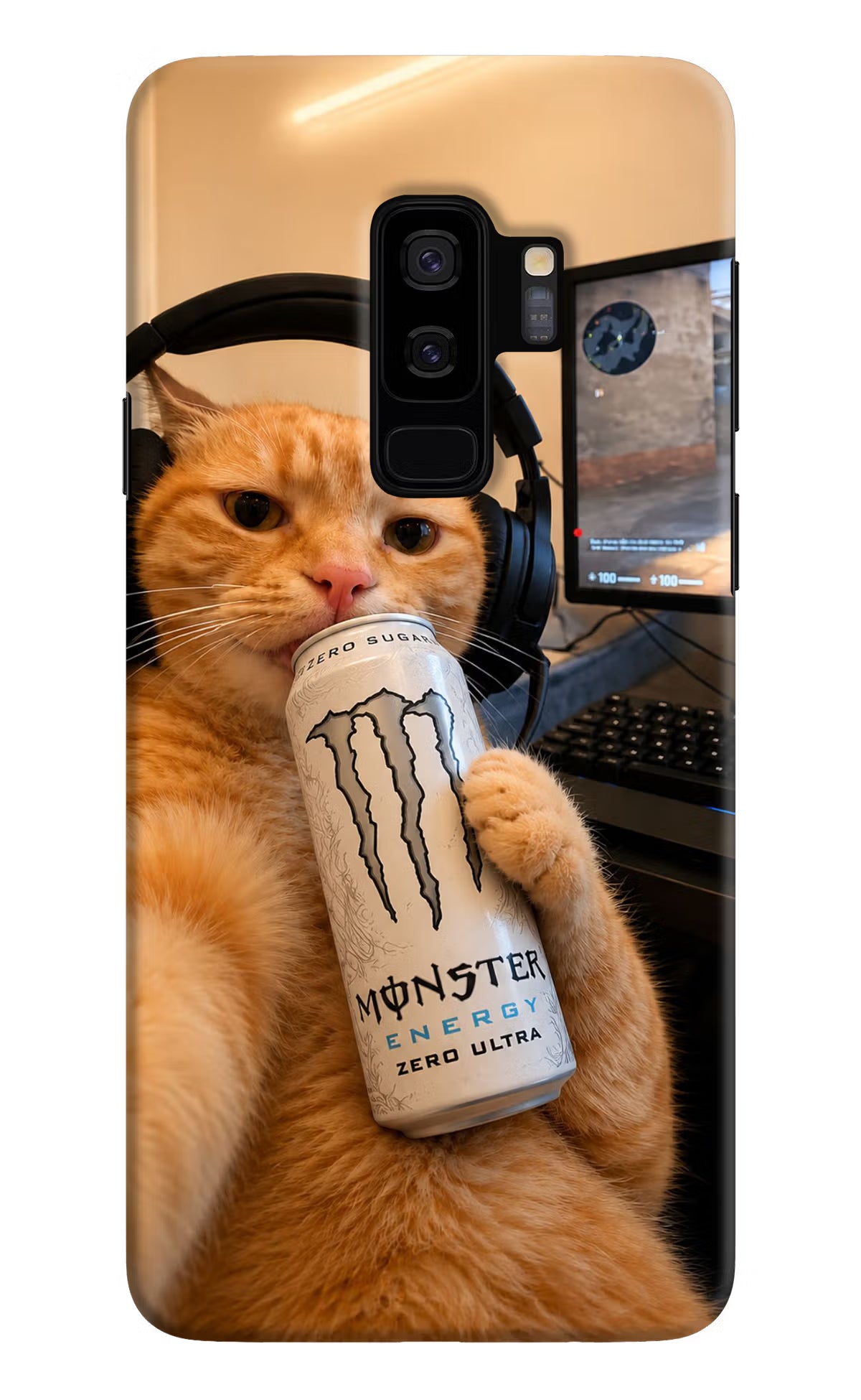 Gamer Cat Energy Samsung S9 Plus Back Cover