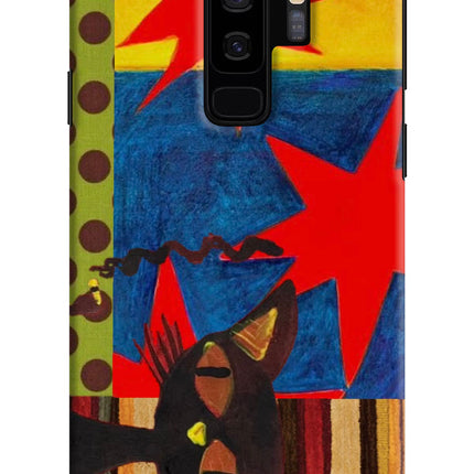 Pop Cat Samsung S9 Plus Hard Case Back Cover by Casekaro
