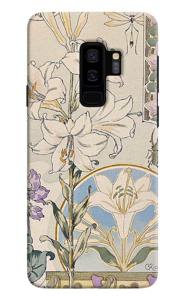 White Lily Samsung S9 Plus Hard Case Back Cover by Casekaro