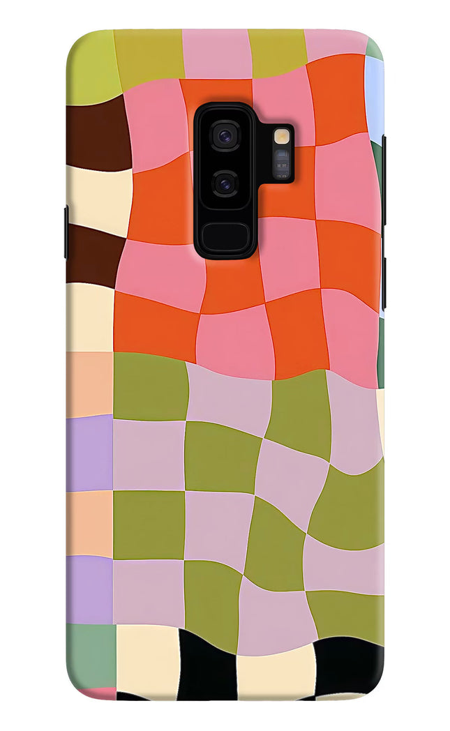 Wavy Grid Samsung S9 Plus Hard Case Back Cover by Casekaro