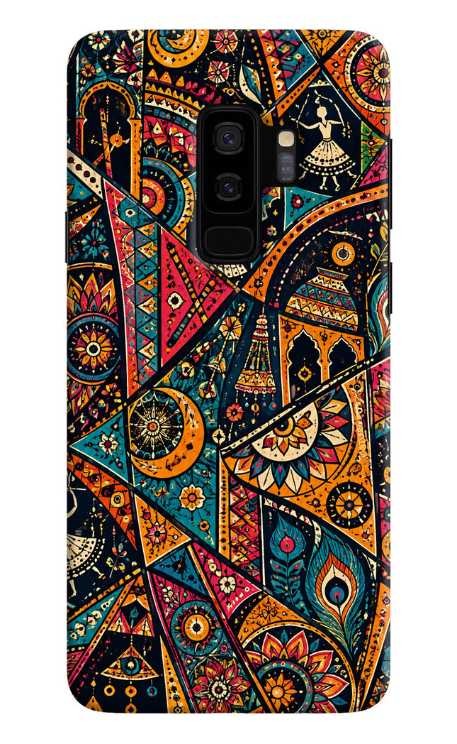 Folk Print Samsung S9 Plus Hard Case Back Cover by Casekaro