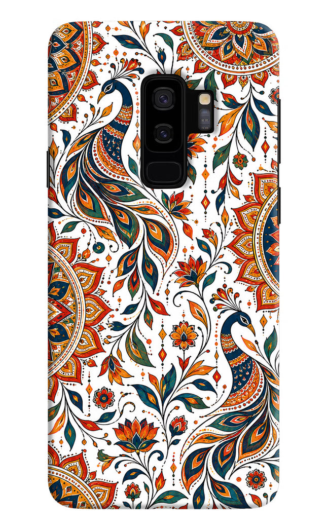 White Mayura Samsung S9 Plus Hard Case Back Cover by Casekaro
