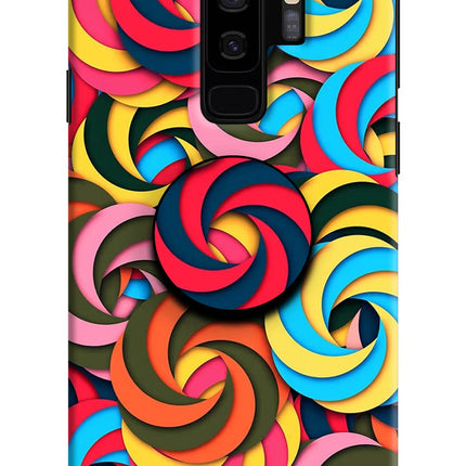 Spiral Pattern Samsung S9 Plus Pop Case by Casekaro