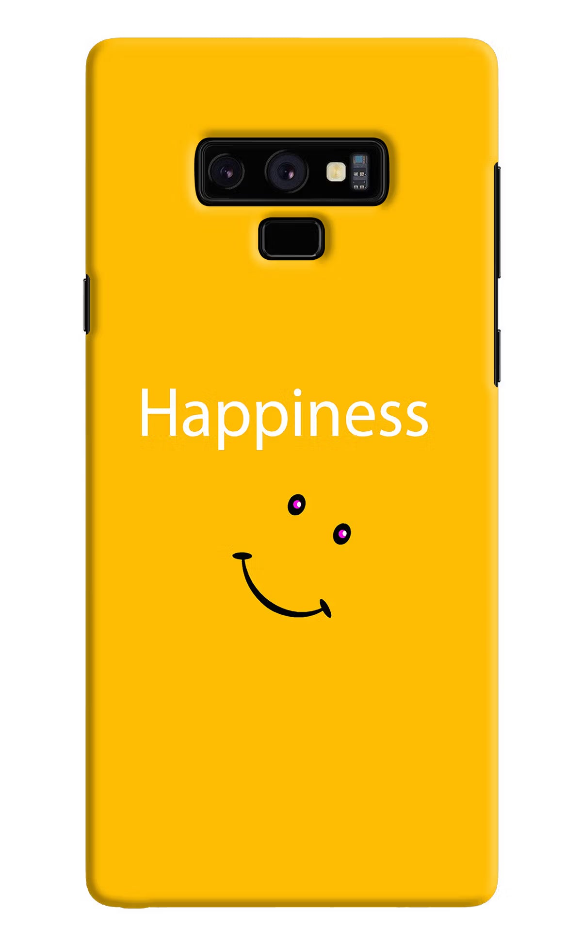 Happiness With Smiley Samsung Note 9 Hard Case Back Cover by Casekaro