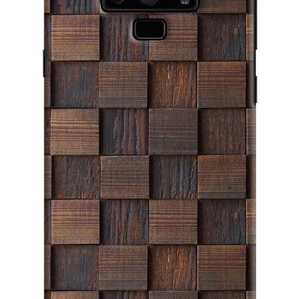 Wooden Cube Design Samsung Note 9 Hard Case Back Cover by Casekaro