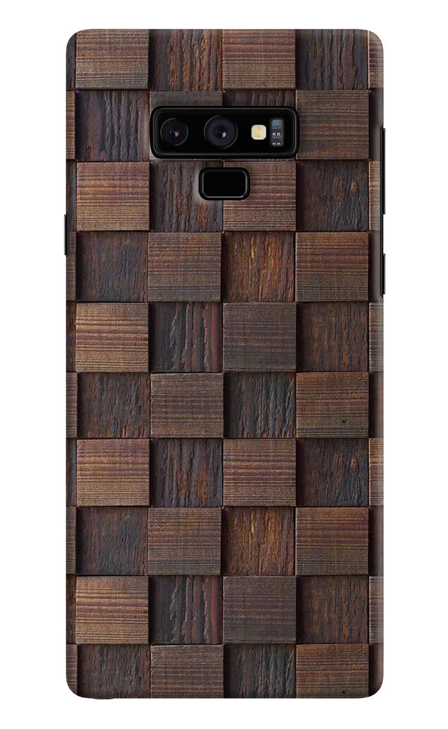 Wooden Cube Design Samsung Note 9 Back Cover, Hard case