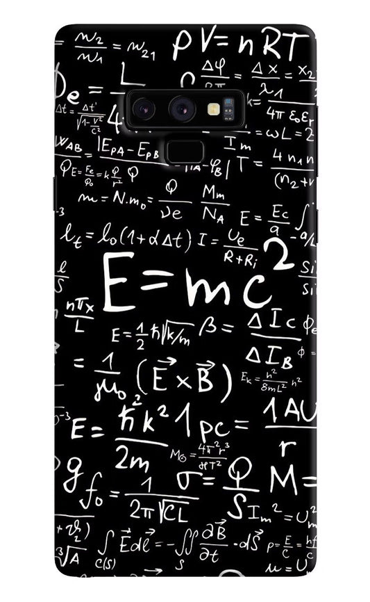 Physics Formula Samsung Note 9 Hard Case Back Cover by Casekaro