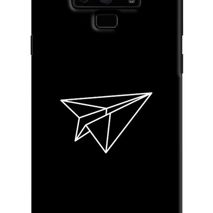 Paper Plane White Samsung Note 9 Hard Case Back Cover by Casekaro