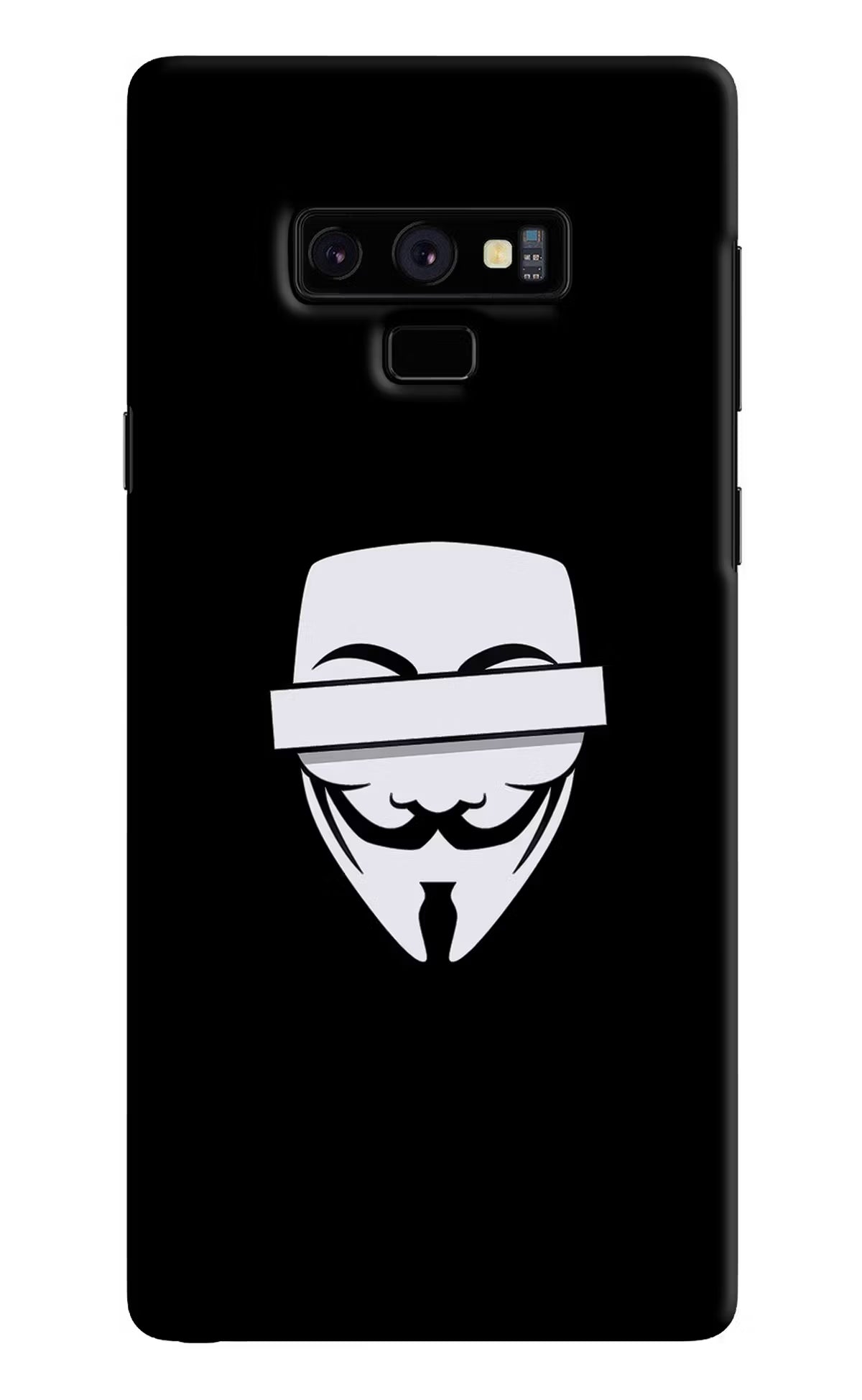 Anonymous Face Samsung Note 9 Hard Case Back Cover by Casekaro