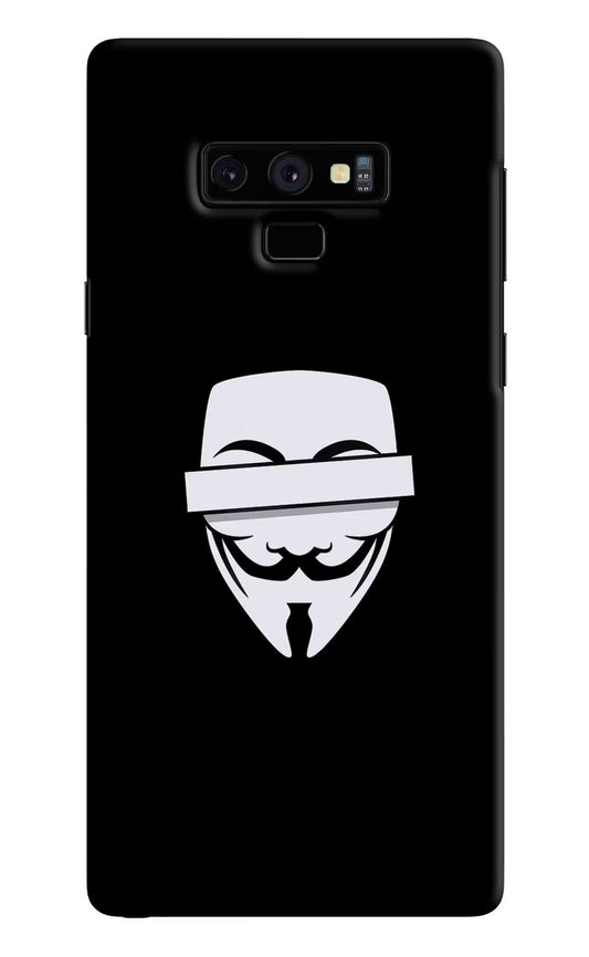 Anonymous Face Samsung Note 9 Hard Case Back Cover by Casekaro