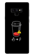 Coffee Samsung Note 9 Hard Case Back Cover by Casekaro