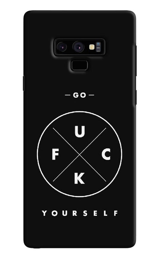 Go Fuck Yourself Samsung Note 9 Hard Case Back Cover by Casekaro