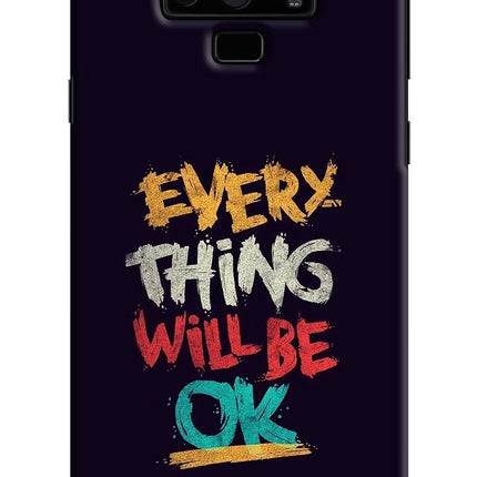 Everything Will Be Ok Samsung Note 9 Hard Case Back Cover by Casekaro
