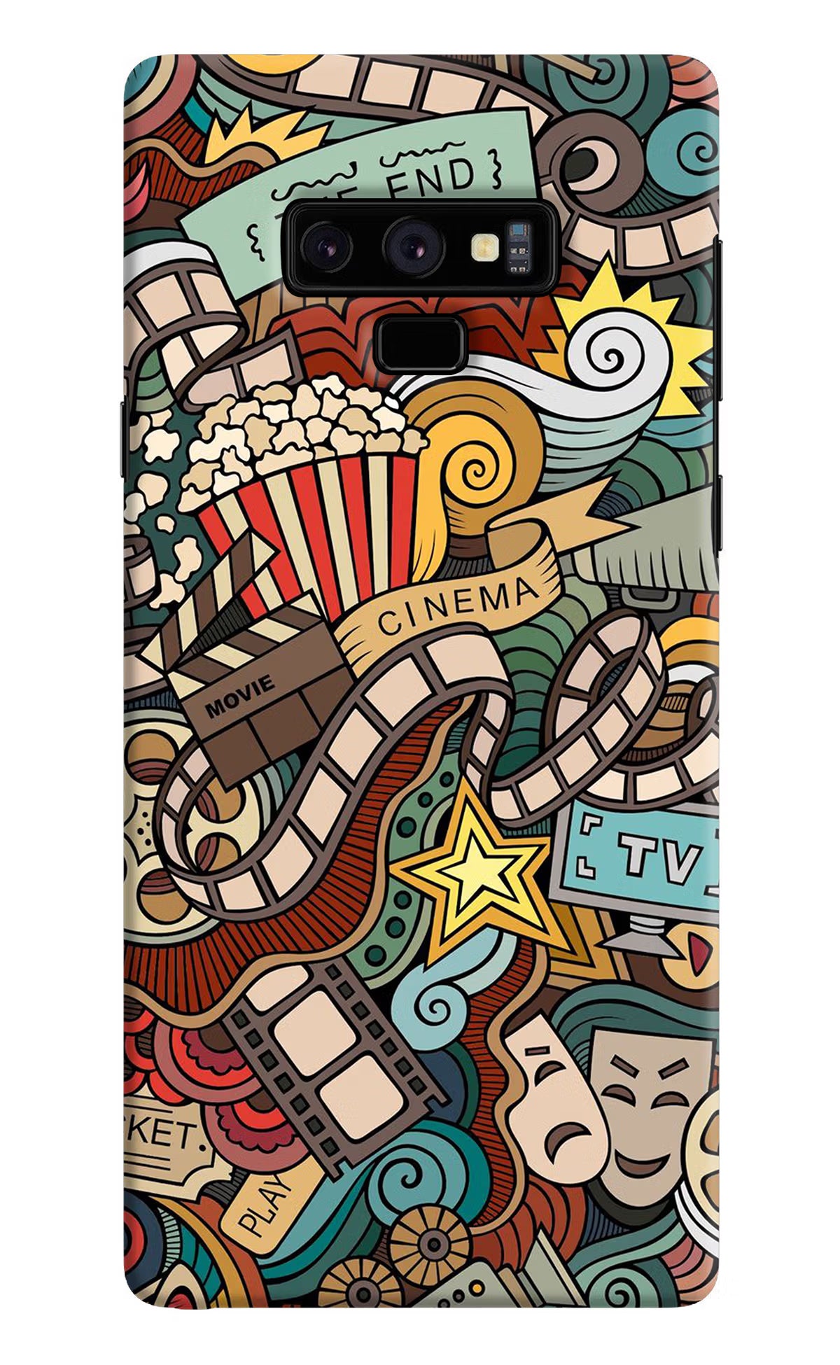 Cinema Abstract Samsung Note 9 Hard Case Back Cover by Casekaro