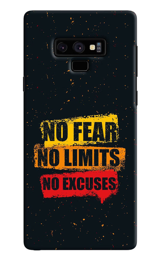 No Fear No Limits No Excuse Samsung Note 9 Hard Case Back Cover by Casekaro