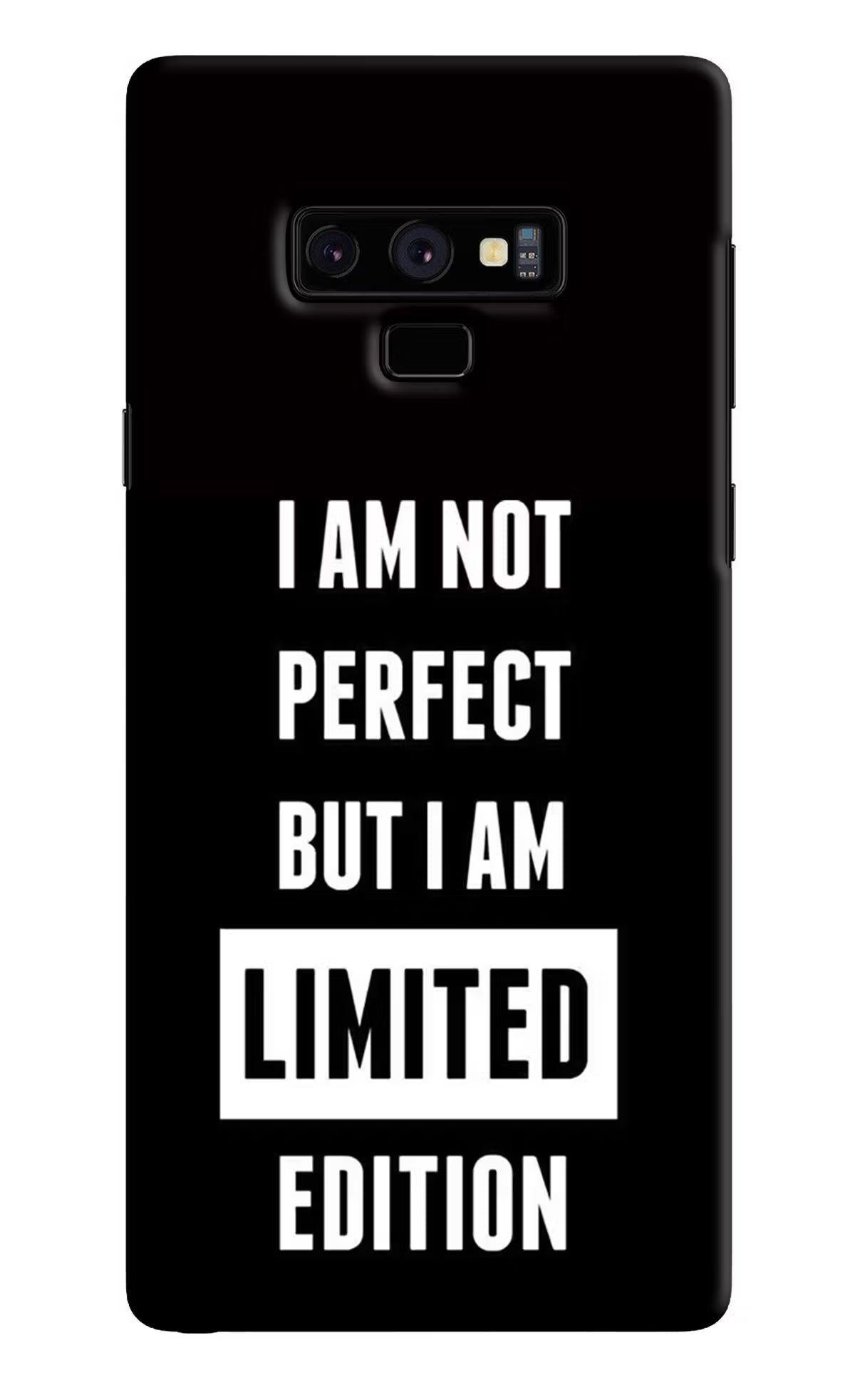 I Am Not Perfect But I Am Limited Edition Samsung Note 9 Hard Case Back Cover by Casekaro