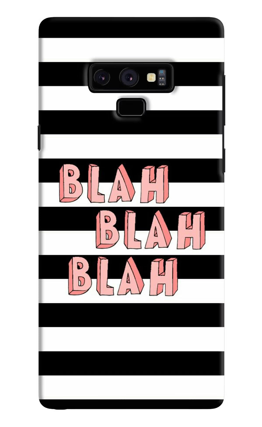 Blah Blah Blah Samsung Note 9 Back Cover, Hard case
