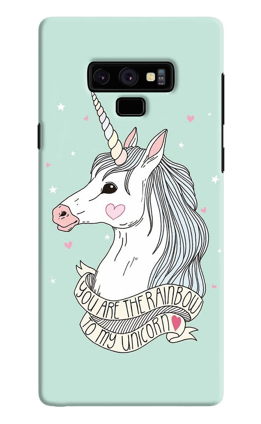 Unicorn Wallpaper Samsung Note 9 Back Cover, Hard case