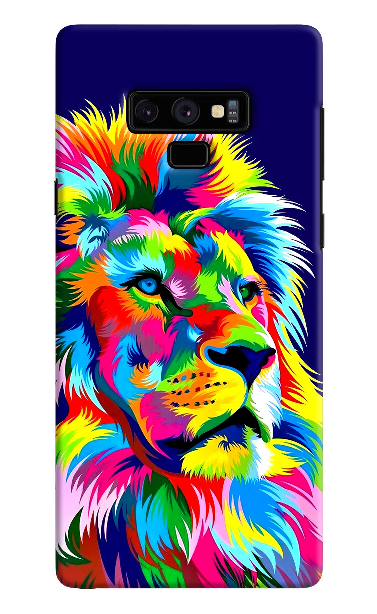 Vector Art Lion Samsung Note 9 Hard Case Back Cover by Casekaro