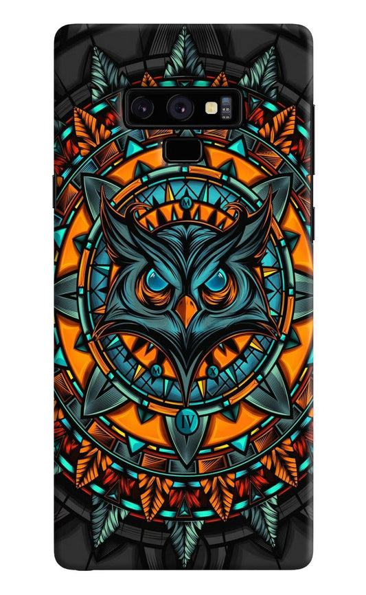 Angry Owl Art Samsung Note 9 Hard Case Back Cover by Casekaro