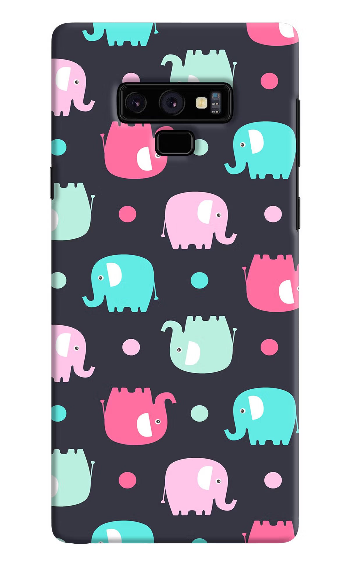 Elephants Samsung Note 9 Hard Case Back Cover by Casekaro