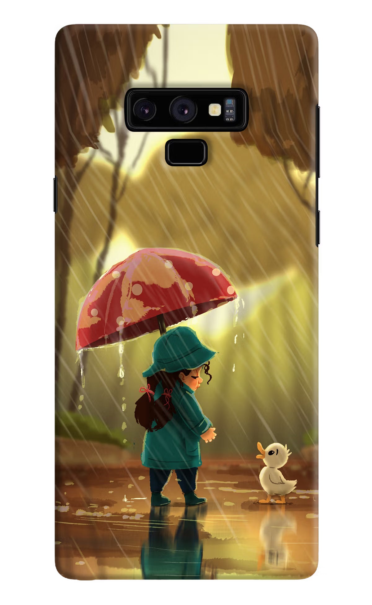 Rainy Day Samsung Note 9 Hard Case Back Cover by Casekaro