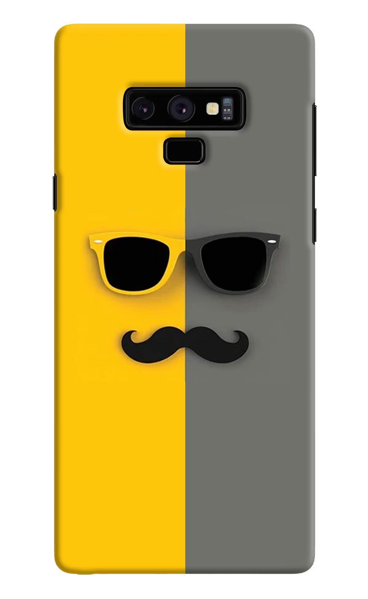Sunglasses with Mustache Samsung Note 9 Hard Case Back Cover by Casekaro
