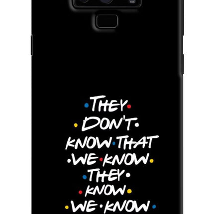 FRIENDS Dialogue Samsung Note 9 Hard Case Back Cover by Casekaro