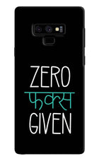Zero Fucks Given Samsung Note 9 Hard Case Back Cover by Casekaro