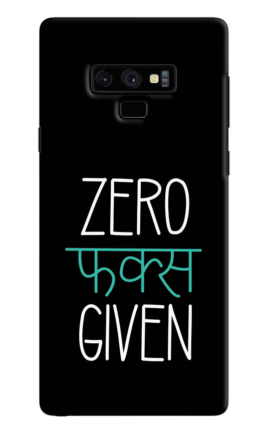 Zero Fucks Given Samsung Note 9 Hard Case Back Cover by Casekaro