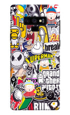 Sticker Bomb Samsung Note 9 Hard Case Back Cover by Casekaro