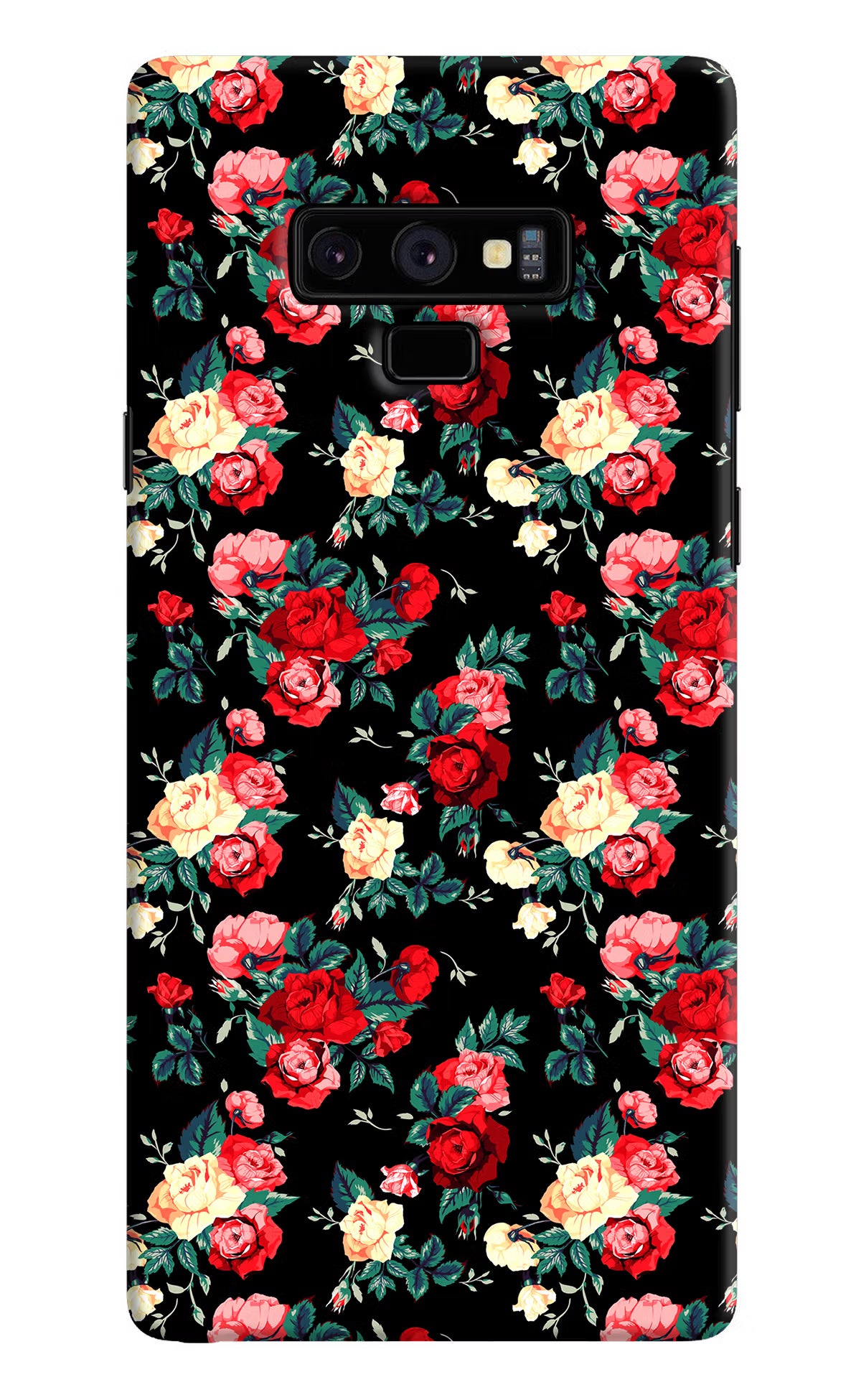 Rose Pattern Samsung Note 9 Hard Case Back Cover by Casekaro