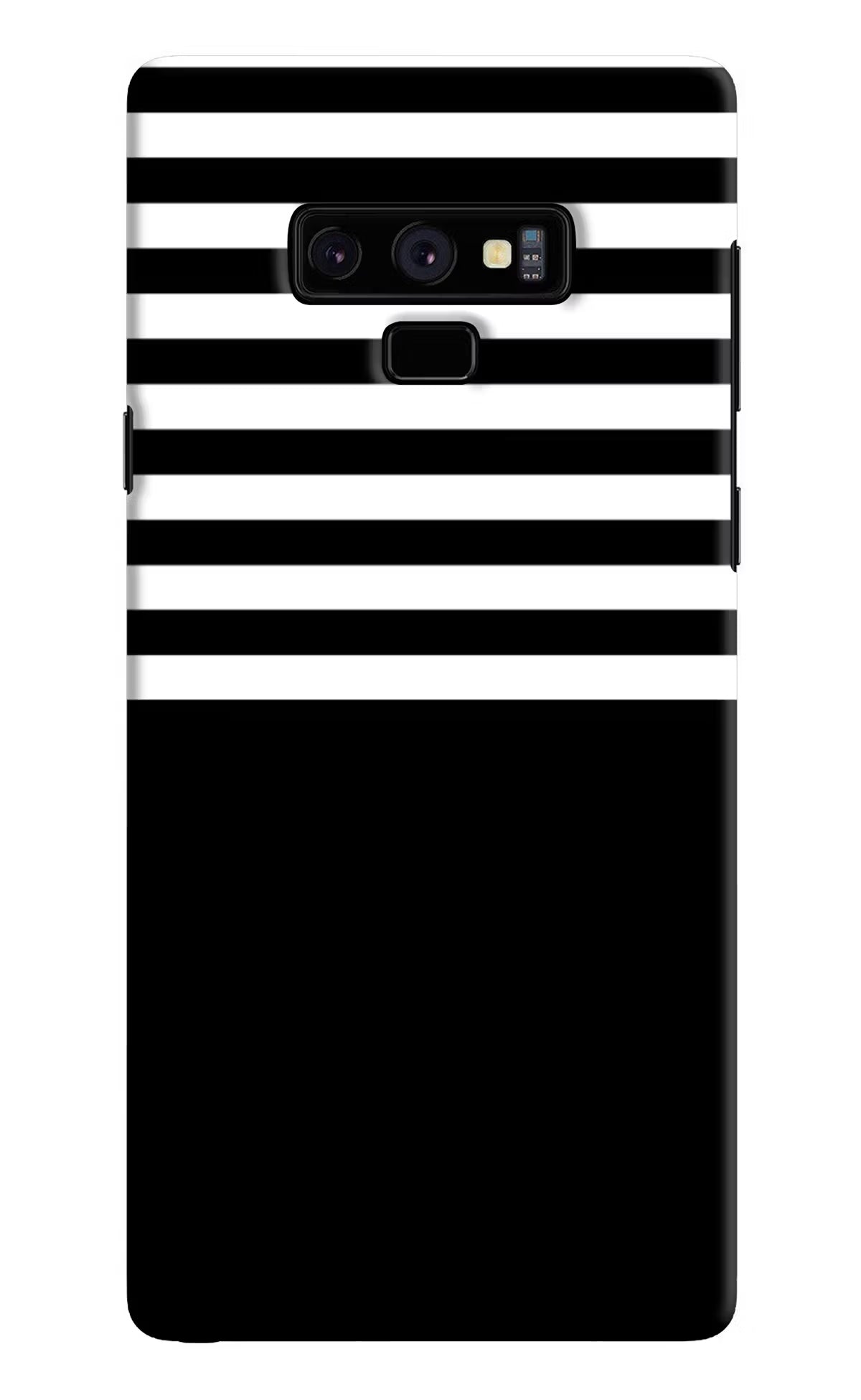 Black and White Print Samsung Note 9 Hard Case Back Cover by Casekaro