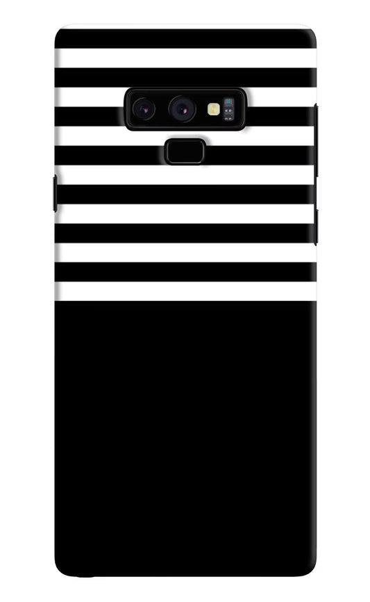 Black and White Print Samsung Note 9 Hard Case Back Cover by Casekaro