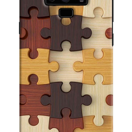 Wooden Puzzle Samsung Note 9 Hard Case Back Cover by Casekaro