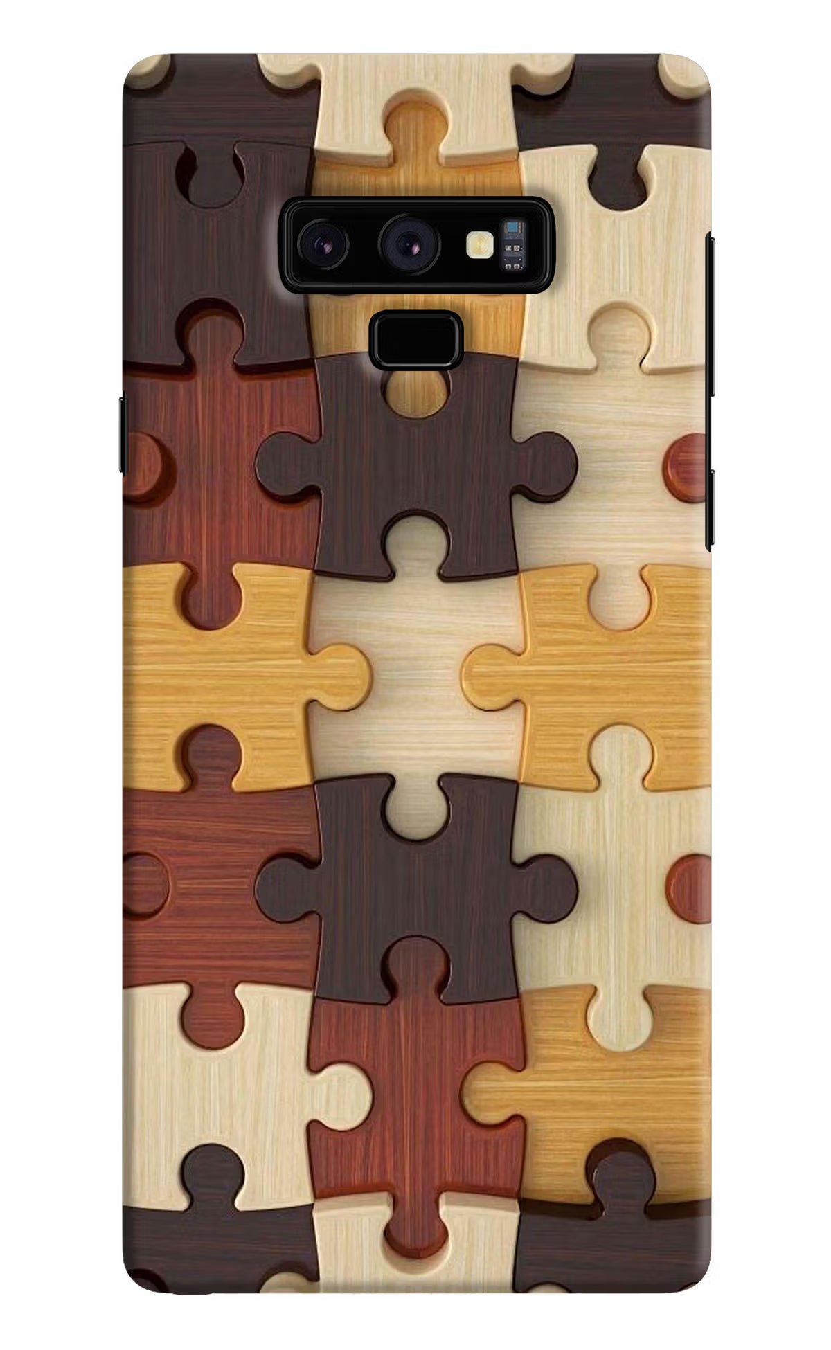Wooden Puzzle Samsung Note 9 Hard Case Back Cover by Casekaro