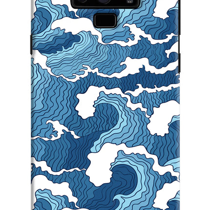 Blue Waves Samsung Note 9 Hard Case Back Cover by Casekaro