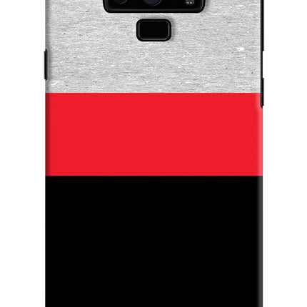 Tri Color Pattern Samsung Note 9 Hard Case Back Cover by Casekaro