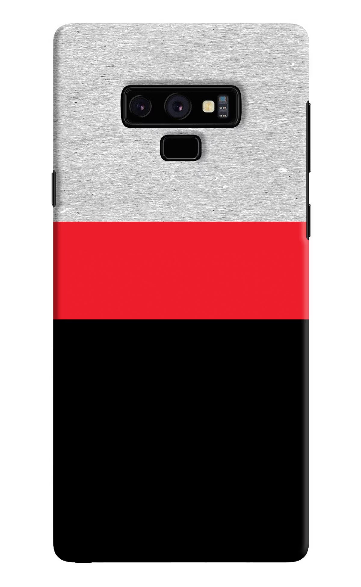 Tri Color Pattern Samsung Note 9 Hard Case Back Cover by Casekaro