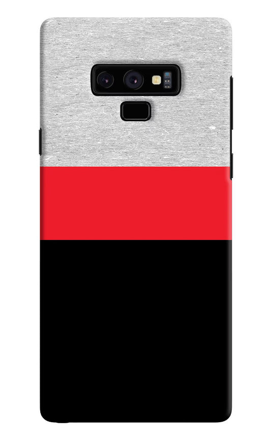 Tri Color Pattern Samsung Note 9 Hard Case Back Cover by Casekaro