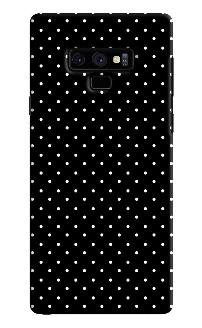 White Dots Samsung Note 9 Hard Case Back Cover by Casekaro
