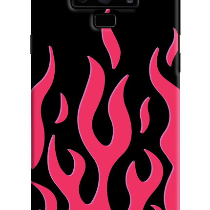 Fire Flames Samsung Note 9 Hard Case Back Cover by Casekaro
