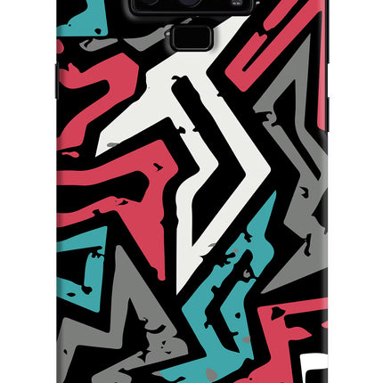 Geometric Graffiti Samsung Note 9 Hard Case Back Cover by Casekaro